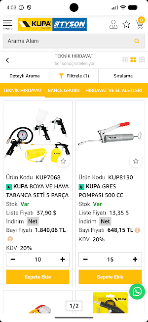 Kupa Tools B2B Screenshot 0