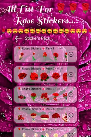 Roses Stickers For WhatsApps Screenshot 2