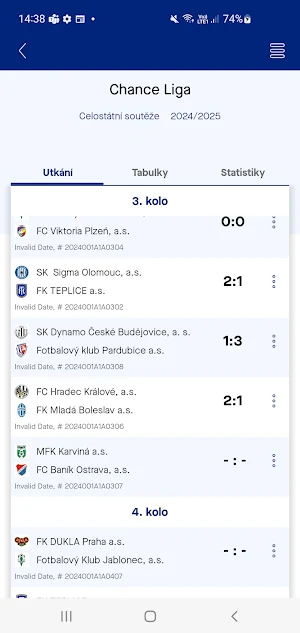 FotbalCZ Screenshot 0