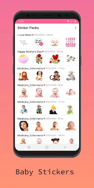 Pregnancy Stickers Screenshot 1