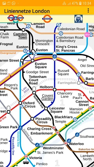 Subway London maps Screenshot 1
