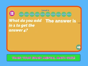 Learning Math Mental Quiz Apps Screenshot 2
