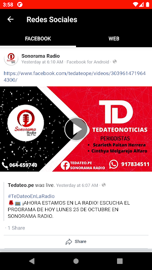 Sonorama Radio Huancayo Screenshot 3