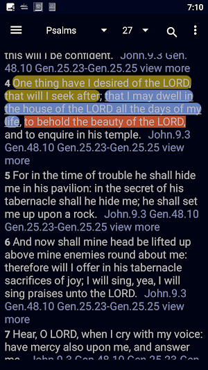 Cross Reference Study Bible Screenshot 2