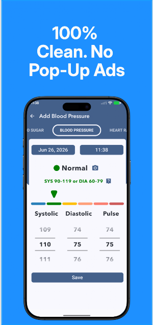 Blood Pressure & Sugar Tracker Screenshot 0