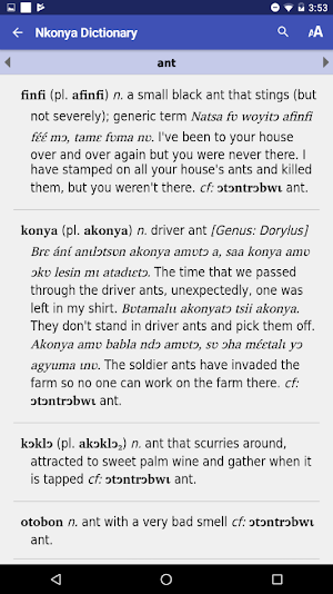 Nkonya Dictionary Screenshot 3
