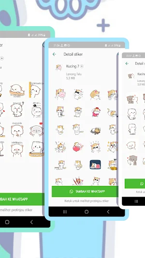 WASticker - Cute Cat Animated Screenshot 2