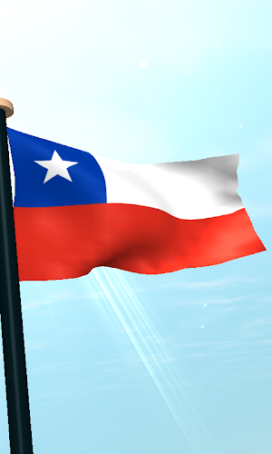 Chile Flag 3D Free Wallpaper Screenshot 3