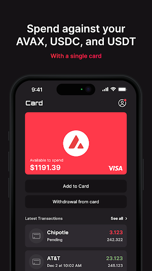 Avalanche Card Screenshot 1