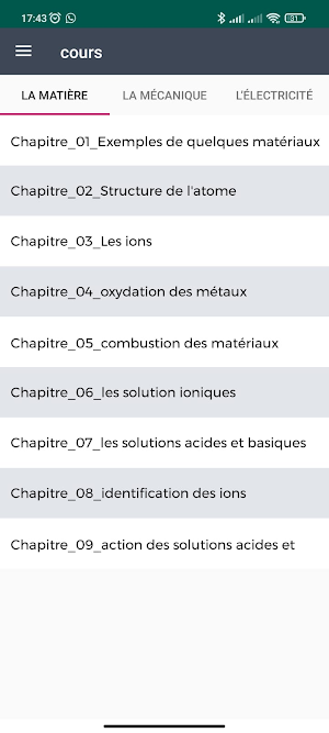Physique 3 Année Collège Screenshot 1