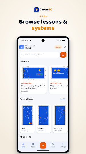 Carom 3C: Billiards & Notes Screenshot 0