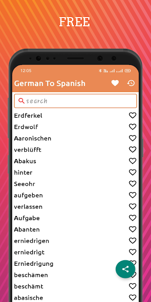 German To Spanish Dictionary Offline Screenshot 0