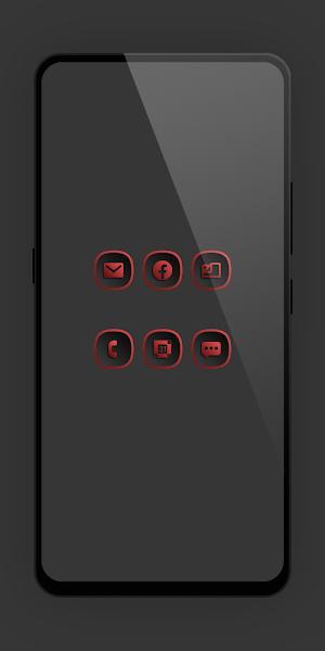 Shadow Gray Red Icon Pack Screenshot 2