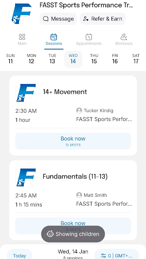 FASST Sports Performance Screenshot 2