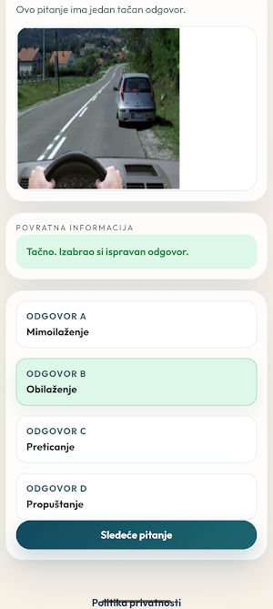 Auto Škola Testovi Screenshot 0