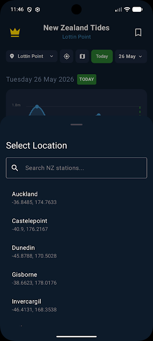 New Zealand Tides Screenshot 2