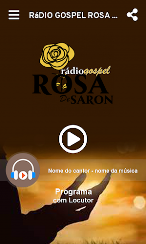 Rádio gospel rosa de saron Screenshot 1