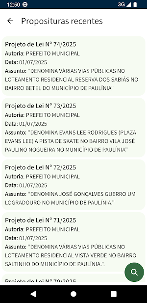 Câmara Municipal de Paulínia Screenshot 1