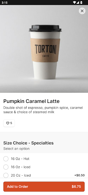 Tortoni Caffe Screenshot 3