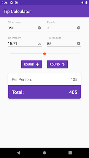 Tip Calculator: Calculate the Tip & Split the Bill Screenshot 1