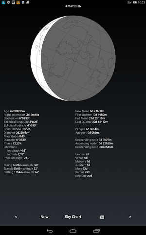 Moon Info Screenshot 1