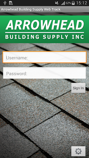 Arrowhead Building Supply Web Track Screenshot 0