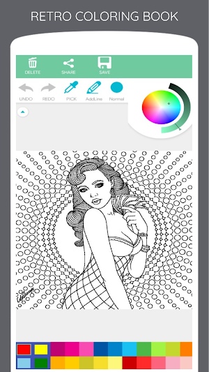 Retro Coloring Book Screenshot 0