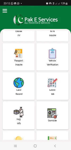 PAKISTAN Online E-Services Screenshot 1