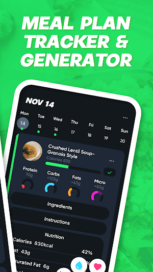 BuzzEat: Auto Meal Planner Screenshot 1