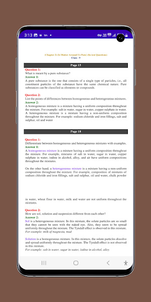 Science Class 9 Solution Screenshot 2