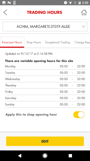 Shell Retail Site Manager Screenshot 1