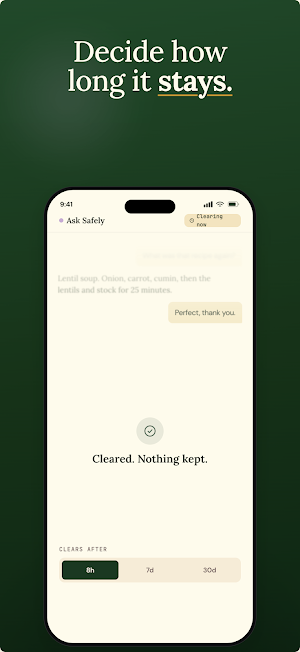 Ask Safely: Private AI Chat Screenshot 2