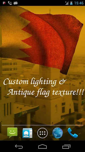 Bahrain Flag Live Wallpaper Screenshot 3