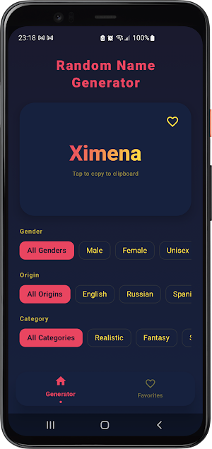 Random Name Generator Screenshot 2