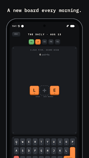 KEYCAPS – Daily Word Puzzle Screenshot 0
