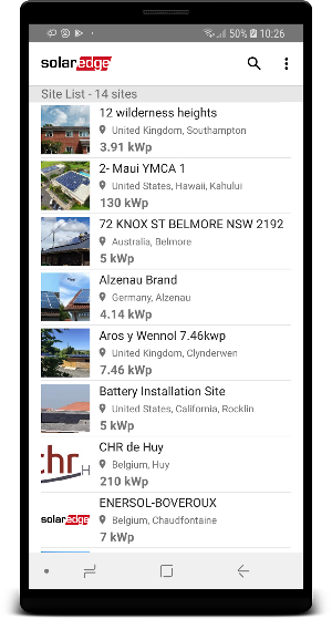 SolarEdge Monitoring Screenshot 0