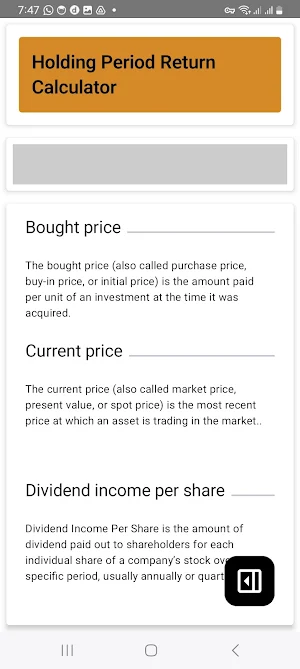 HPR Calculator Screenshot 2