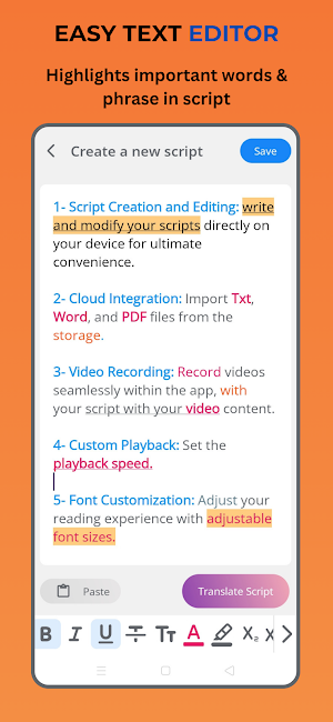 Prompter: Video Teleprompter Screenshot 0