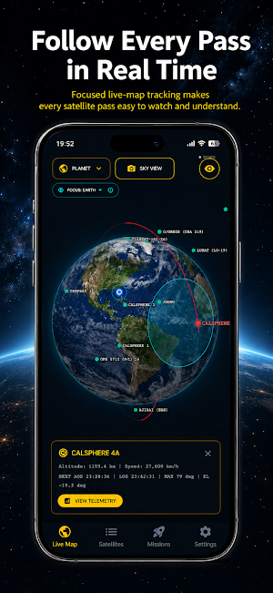 SkyLive: Satellite Tracker Screenshot 0
