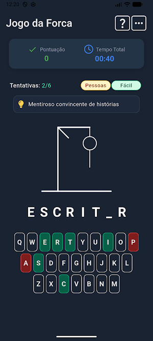 Jogo da Forca Interativo Screenshot 0