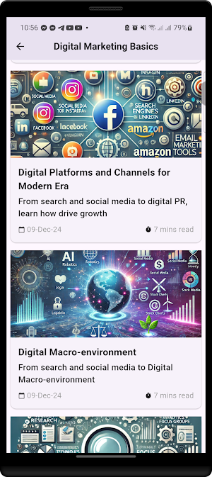 Digital Marketing Learning App Screenshot 3