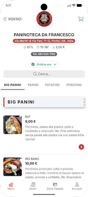 Paninoteca Da Francesco 2.0 Screenshot 1