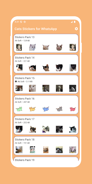 Cats Stickers For WhatsApp Screenshot 2
