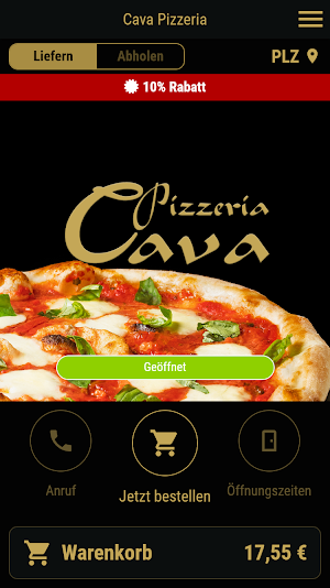 Cava Pizzeria Screenshot 0