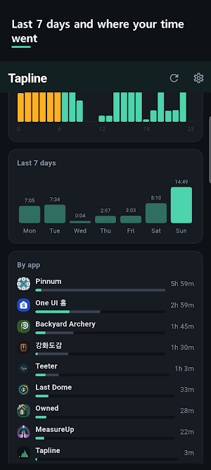 Tapline - Screen Time Widget Screenshot 2