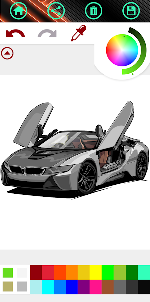 Car Coloring Book - Car Paint Screenshot 3