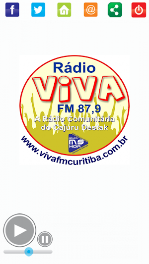 Web Rádio Viva Curitiba Online Screenshot 1