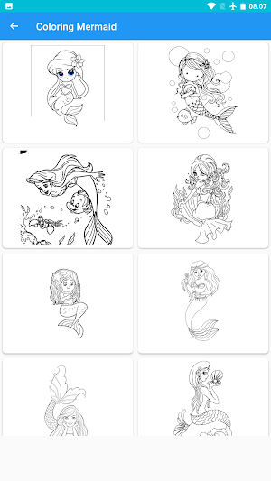 mermaid : coloring Screenshot 0