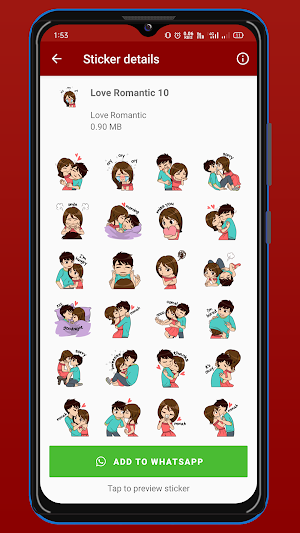 WASticker: Love Romantic Screenshot 3
