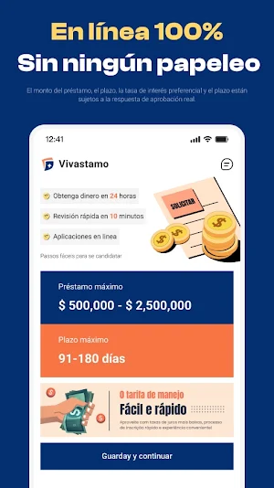Vivastamo - Préstamo de Rápido Screenshot 1